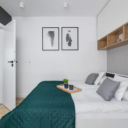 Appartement Black And Grey In Cracow With Balcony, Parking And Desk By Renters